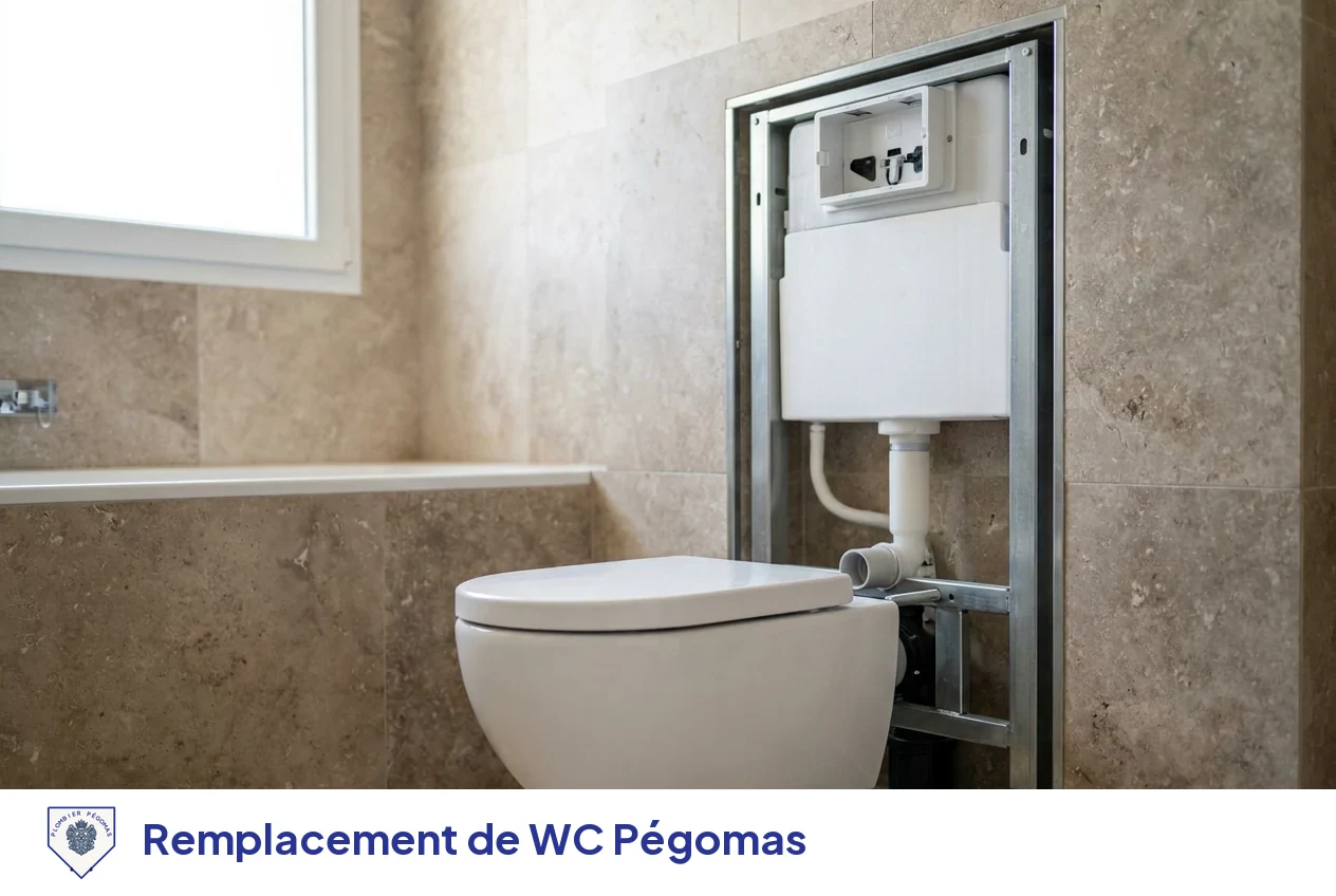Remplacement de WC à Pégomas
