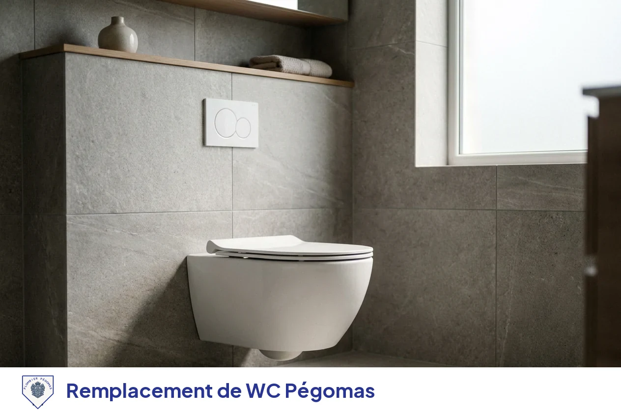 Remplacement de WC à Pégomas