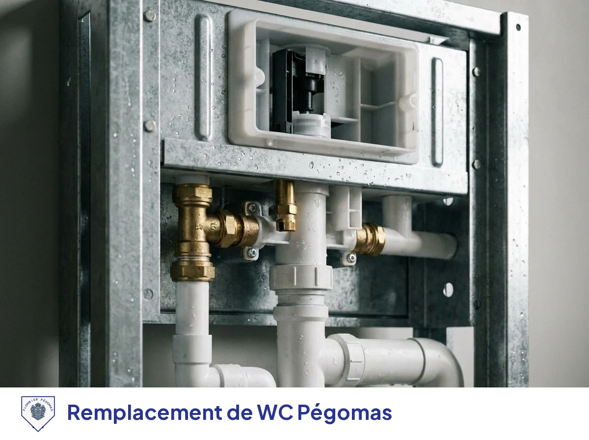 Remplacement de WC à Pégomas